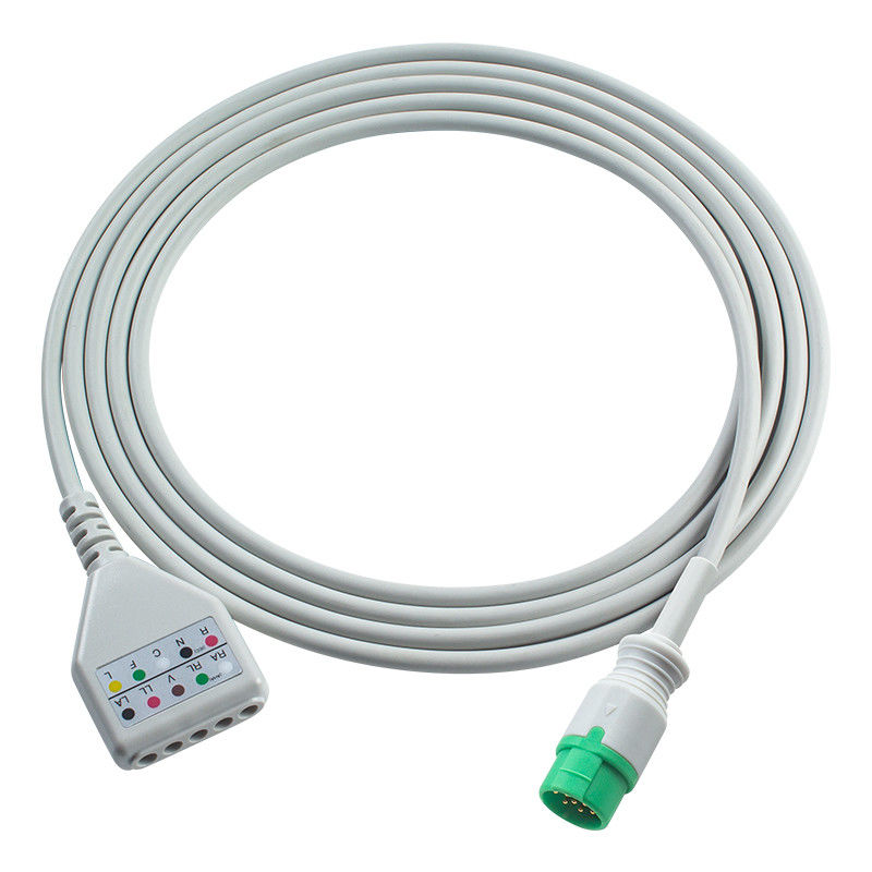 Biolight 12 pin ECG Trunk Adapter Cable ECG Cable Din Style M7000 M8000A M8500 M9500 ECG Cavi di estensione