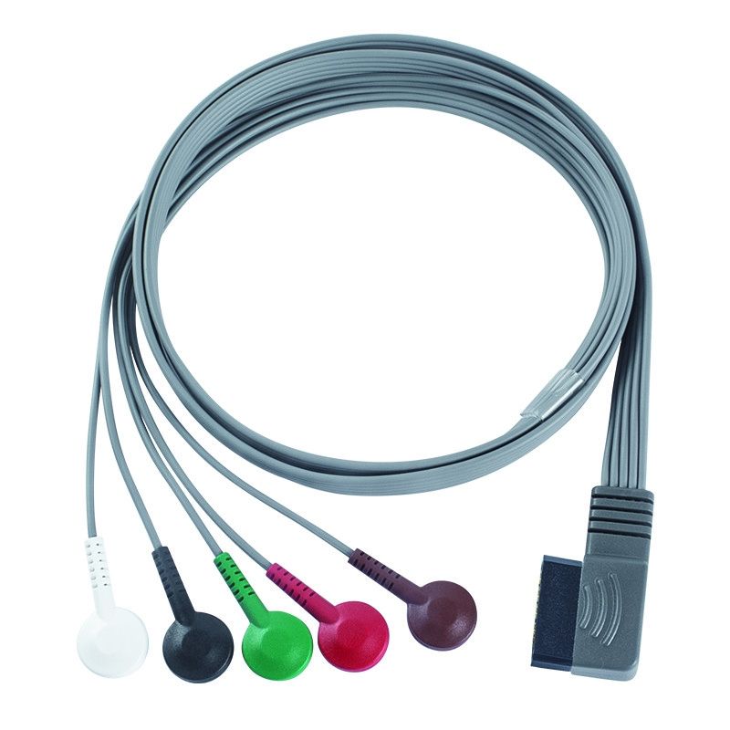 Compatibile con PH ECG Telemetry Leadwire - M4725A ECG Holter Cable 350-0173-03 per Zymed DigiTrak-Plus