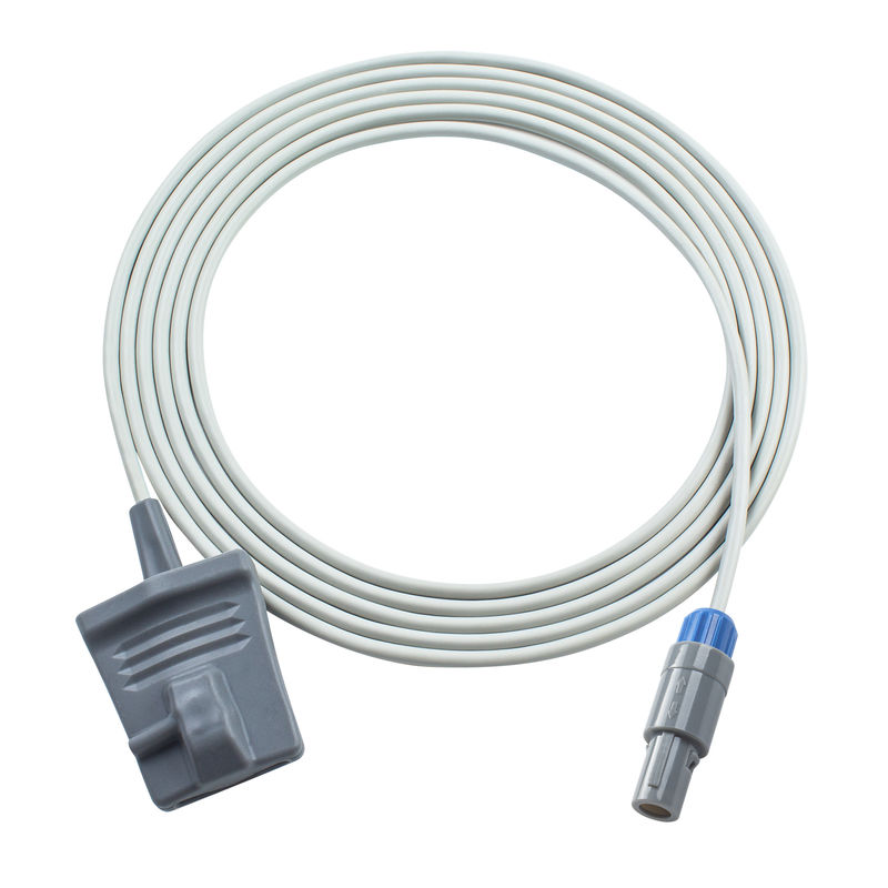 Compatibile Trismed 7000K Adulto Soft Tip Sensore SpO2 Diretto 3.0M 5Pin Single Notch Digital Tech