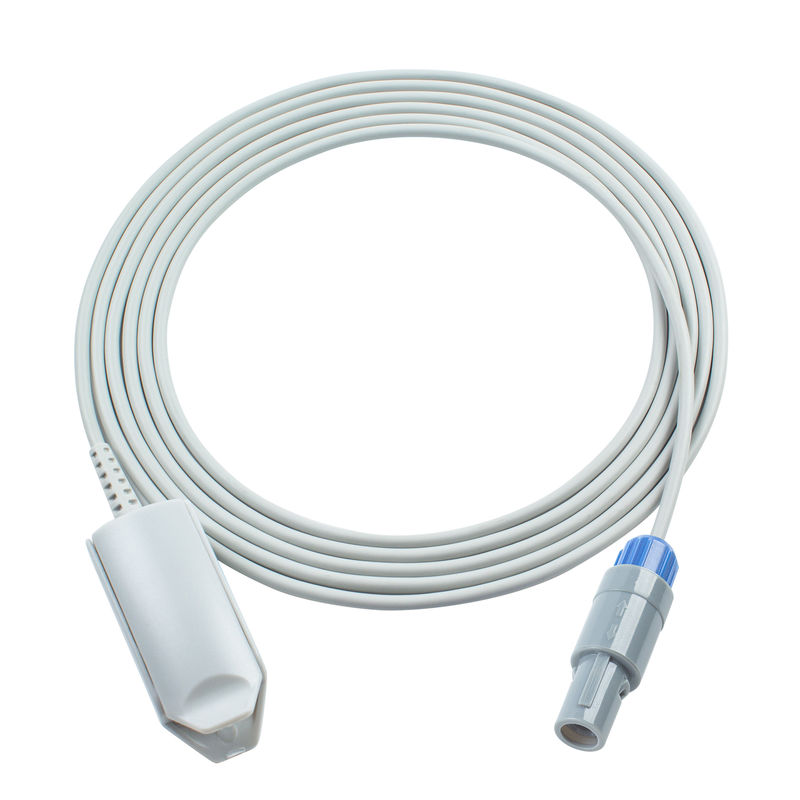Cable di controllo dell' ossigeno compatibile Hwatime SpO2 Test Cable 6Pin per Hwatime H6 H8 H9 3.0M Adult Finger Clip