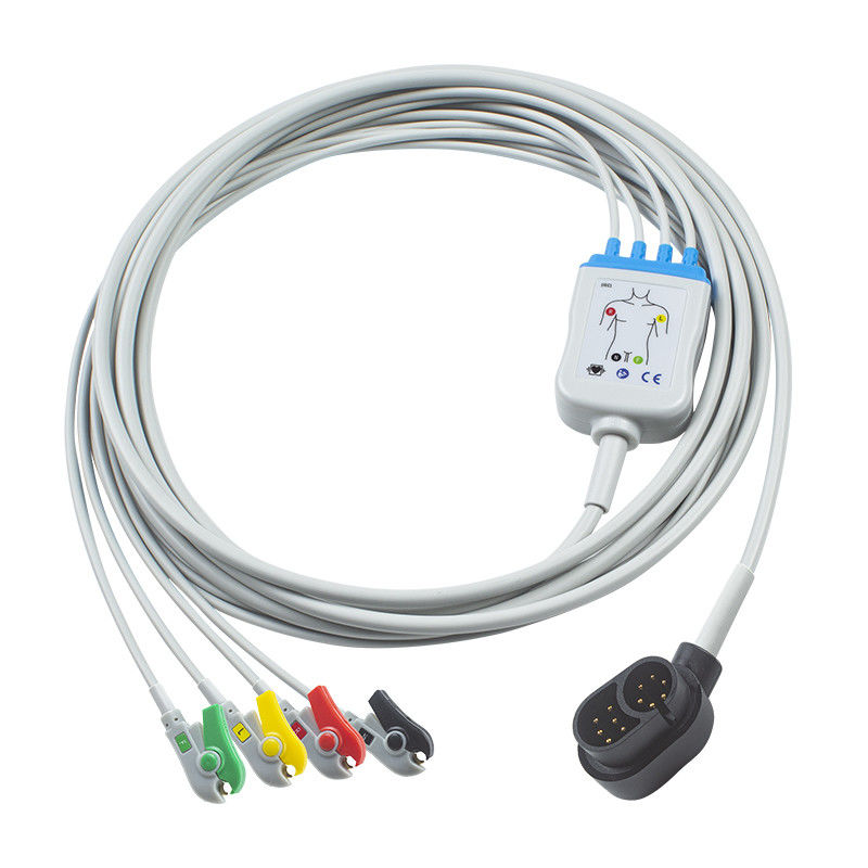 4 Cavo ECG a piombo per Welch Allyn 1500 IEC Grabber 24 mesi Di conservazione Compatibile