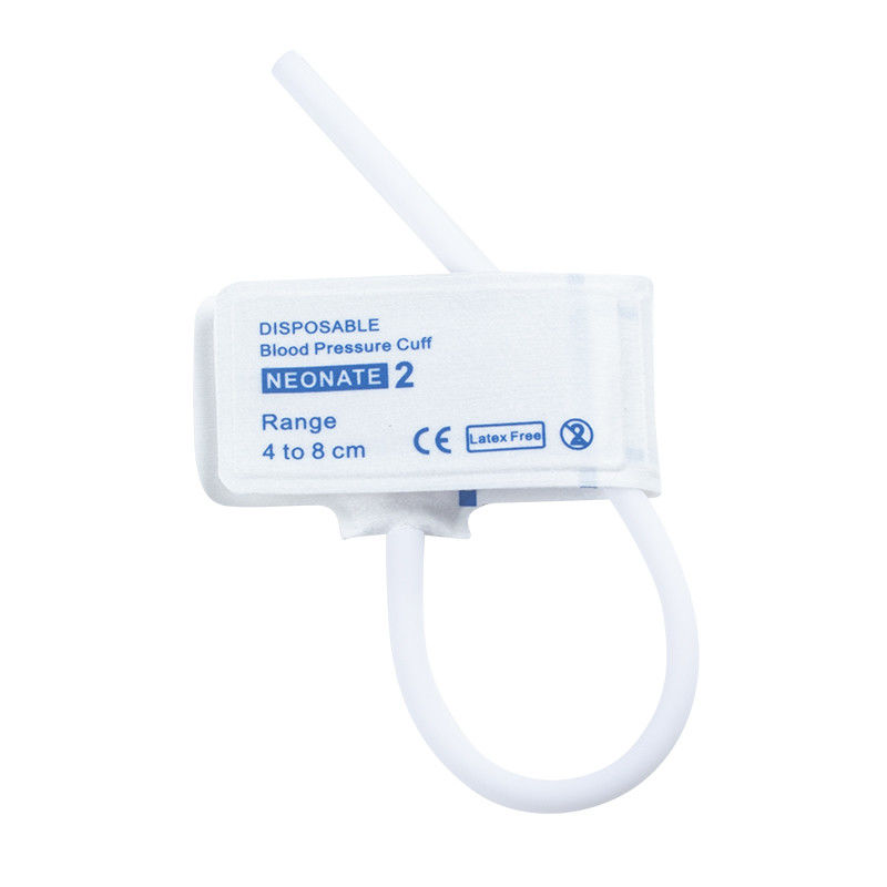 Neonato monouso NIBP Cuff Single Tube senza lattice Dimensione 2 4-8cm