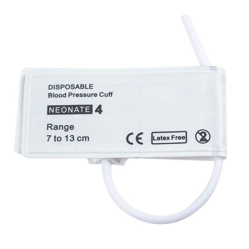 Single Tube Size 4 Disposable Neonatal NIBP Cuff 7-13cm per uso medico