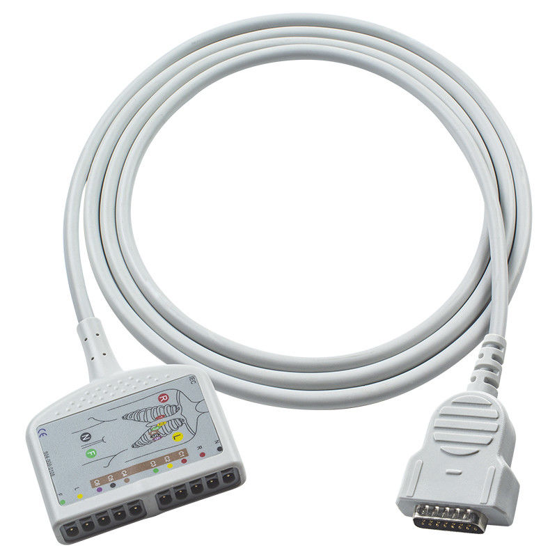 Flessibile GE Healthcare Marquette ECG Trunk Cable 22341809 per il monitoraggio adulto/pediatrico
