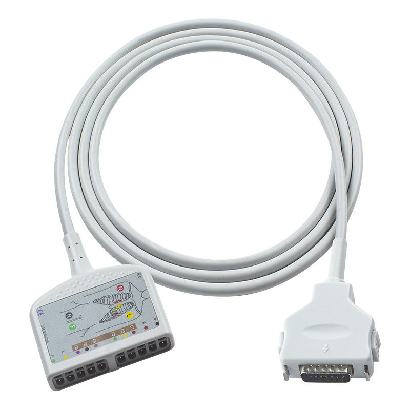Cable ECG compatibile Fukuda Denshi 10Lead per CardiMax FX-7202, CardiMax FX-7402, CardiMax FX-7101