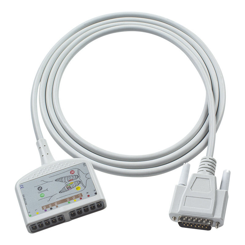 Compatibile Nihon Kohden ECG Diagnostic ECG Cable 10Lead per Cardiofax C, Cardiofax GEM 9020K, Cardiofax M