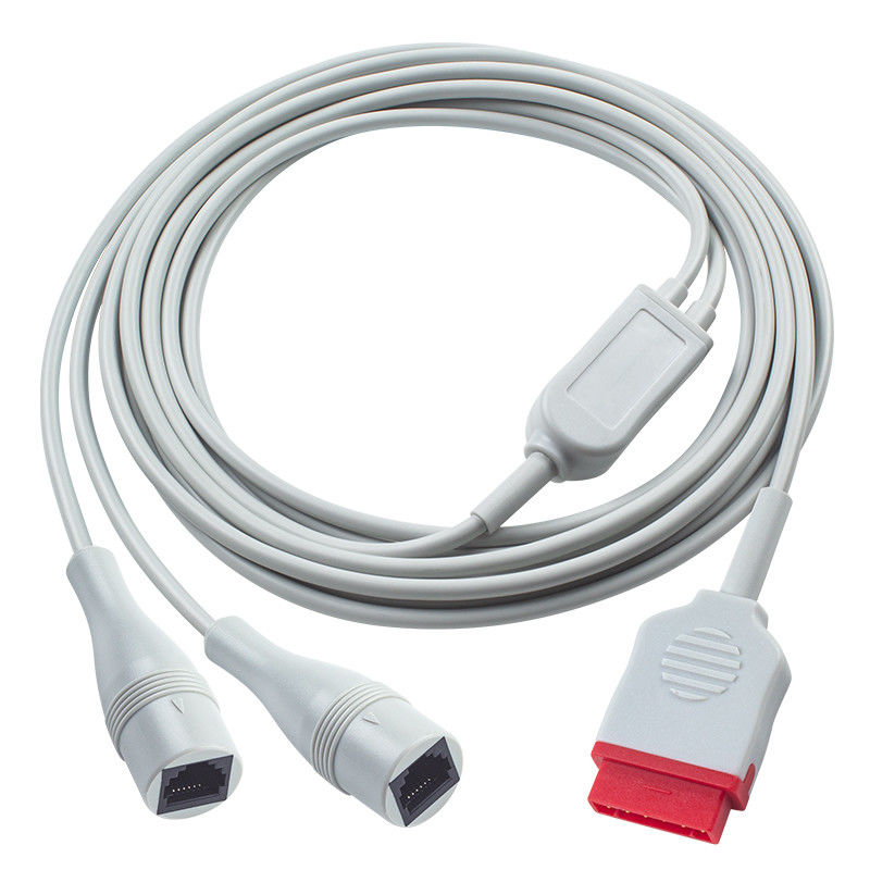 3.5M lunghezza monitor del paziente 11Pin a 2x cavo Abbott IBP per GE Dash Carescape B650