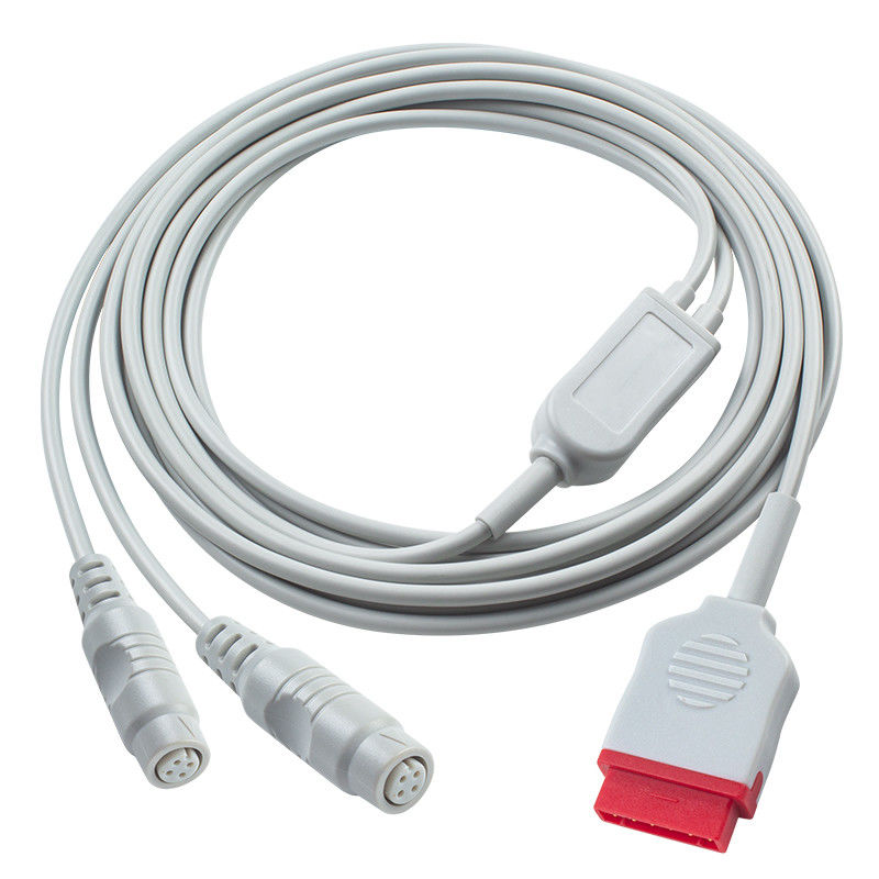 3.5M GE IBP Adapter Cable to Double P-Hilips Connector per apparecchiature di diagnostica medica