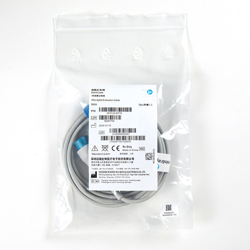 Cavo di adattamento originale Mindray 562A Spo2 0010-20-42710 per Mindray T5/T8, IPM, IMEC, serie UMEC