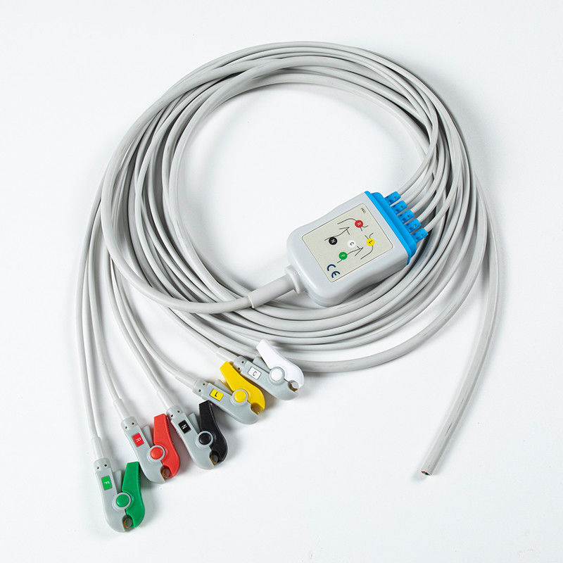 Cavo ECG semilavorato senza connettore 5Lead ECG Grabber IEC 2,5m 5,0 diametro
