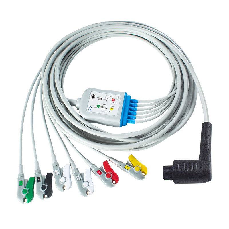 Corpus 3 6Lead IEC Grabber Patient Cable con codice colore AHA/IEC