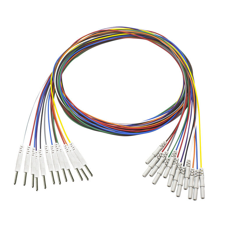 Elettrodo dei Leadwires di EMG di elettroencefalogramma dell'oro di baccano 1.5mm-2.0mm Pin Eeg Needle Electrodes Plated