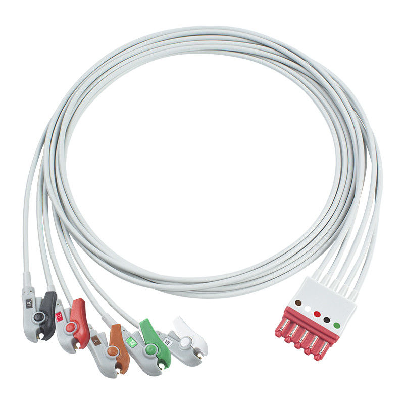 P-Hilips M1978A M1976A 989803125881 ECG Leadwires 5 Cavo di piombo Cavo Cavo IEC Clip MP 40 IntelliVue M1167A HeartStart MRX