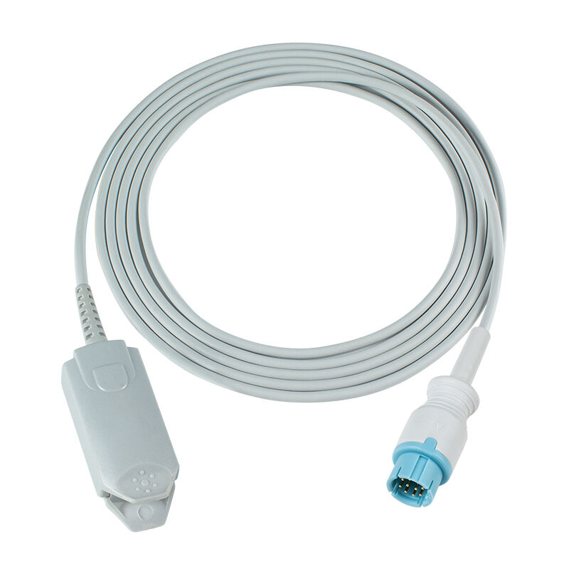 Cavo sensore SpO2 a 10 pin compatibile con LEPU Creative Aiview V12 V10 PH10 PH12 VX VS con lunghezza di 2,5 m