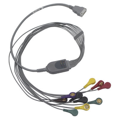 Rottura diritta di IEC del cavo della macchina di Holter 3ft ECG del cavo del cavo dell'elettrodo di BENEWARE