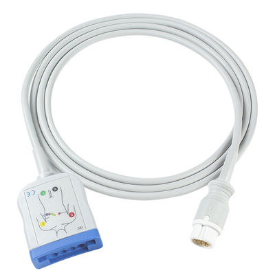 Cavo paziente di IEC ECG del cavo AAMI di P-Hilips 12Pin 6+4 ECG Trunck