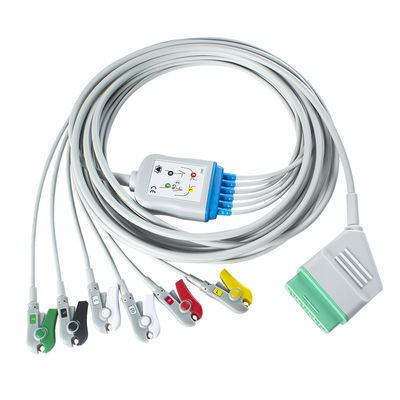 Nihon Kohden cavo ECG in un pezzo 12 pin 6 piombo cavo ECG