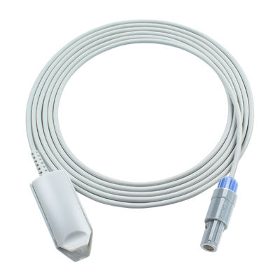 6Pin 40Degree Adult Finger Clip SpO2 Sensor 3.0M Compatibile Drager Vist 120 Vist 120s