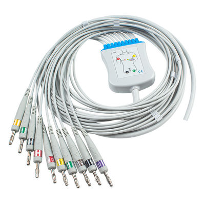 Cable di ECG semi-finito 10Lead con fine di banana Compatibile con tutti gli accessori medici