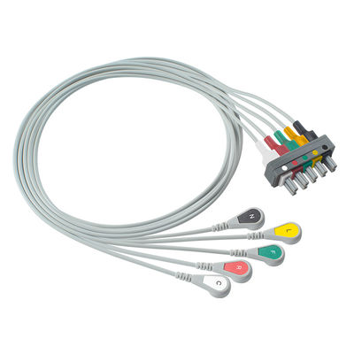 Leadwire staccabile di elettrocardiogramma di IEC della rottura di 5 cavi di P-Hilips M1633A M1625A M1621A 989803104571
