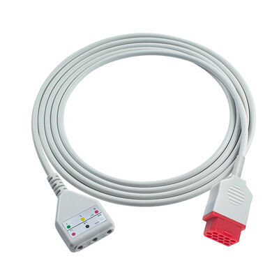 Cavo Adattatore ECG Biolight 12 Pin 3 5 Lead O-ximax Tech AnyView A2 A6 A4 A8 Q7 Q5 Cavo di Estensione ECG Stile Din